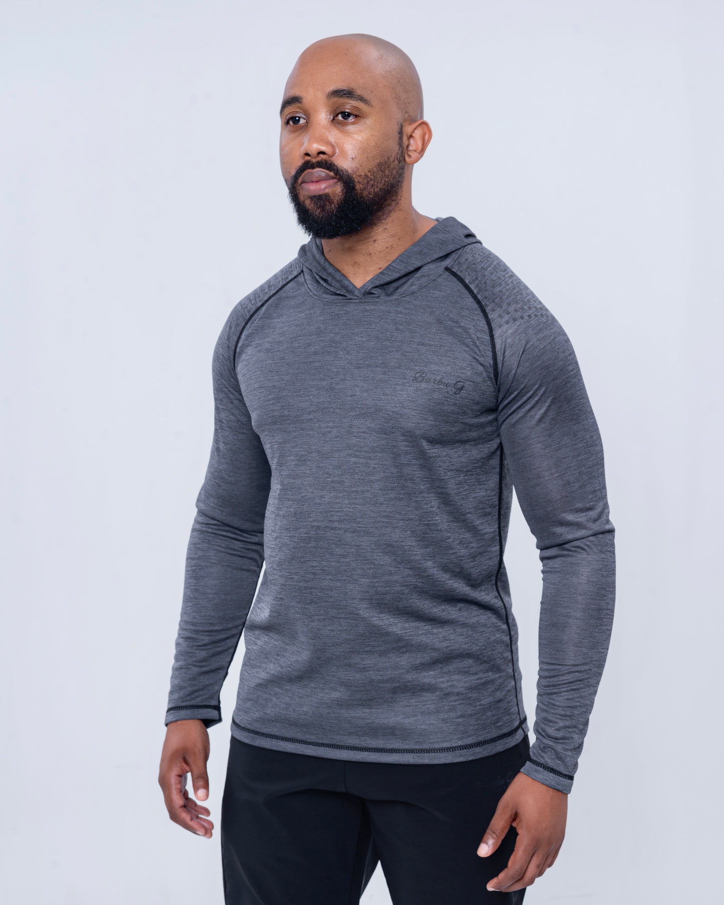 Barbu G Active Long Sleeve Top Grey & Black