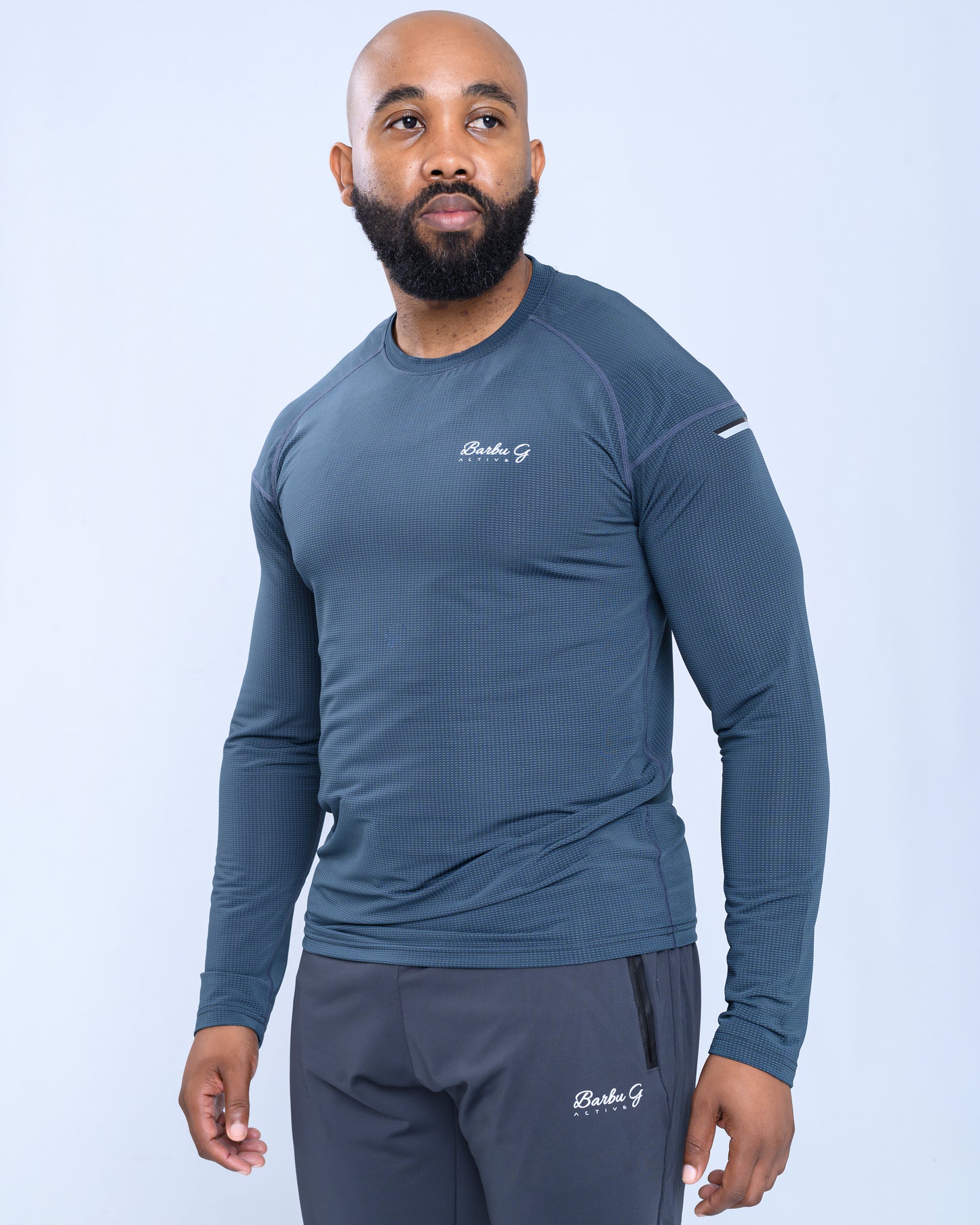 BARBU G Active Long Sleeve Top Blue/Green