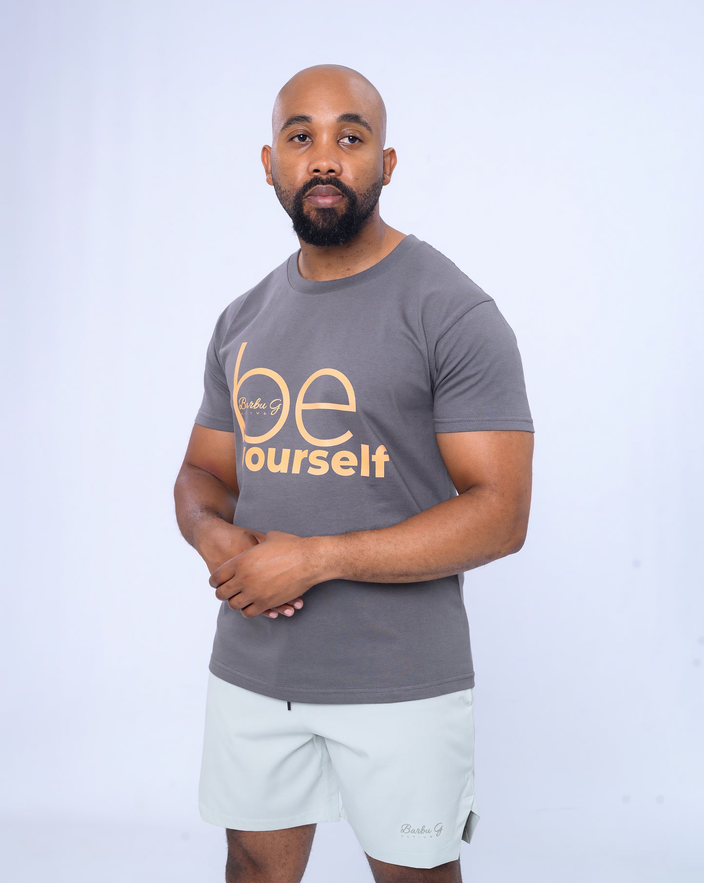 Be Yourself Tee Dark Grey