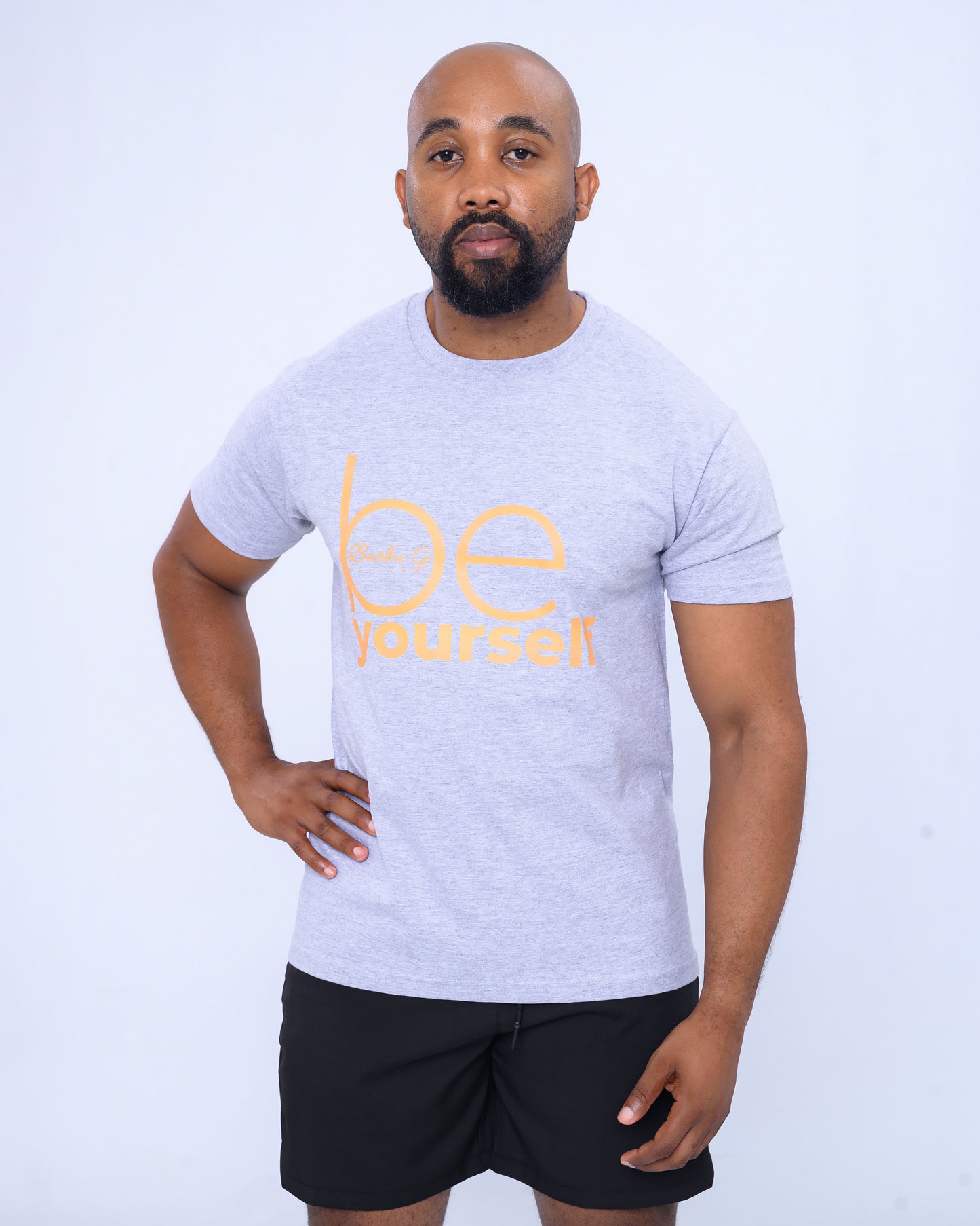 Be Yourself Tee Light Grey