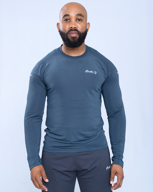 BARBU G Active Long Sleeve Top Blue/Green