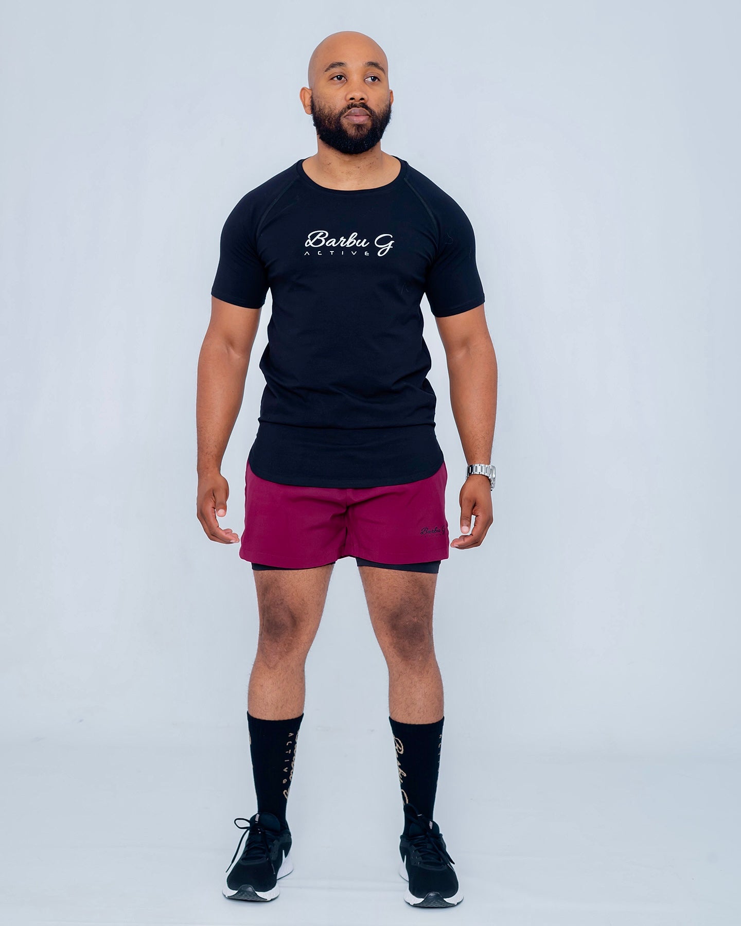 Barbu G Active Short 2 in 1 Maroon