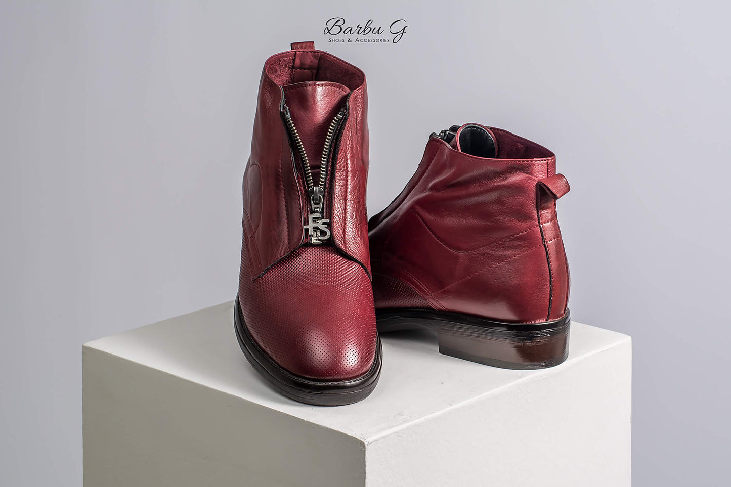 Blood red boots